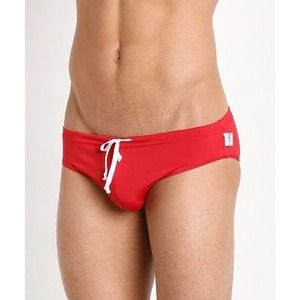 N2N Bodywear Catalina Bold Sport Swim Brief Red - Small